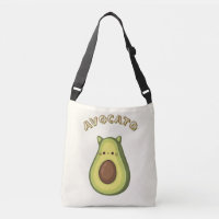 AVOCATO – Funny Cute Cat & Avocado Lovers Tote Bag