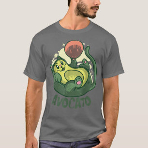 Avocato Funny Cute Cat Avocado Vegan And Cat Lover T-Shirt