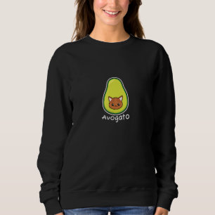 Avogato Avocado Cat Foodie Sweatshirt