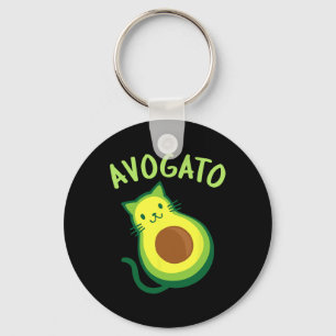 Avogato Cat Avocado - Funny Cinco De Mayo Keychain