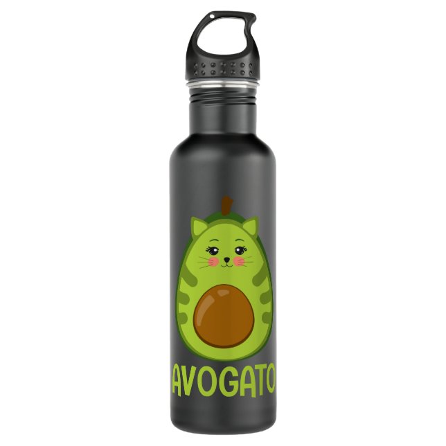 Avogato Cinco De Mayo Gift Cinco De Meow 710 Ml Water Bottle (Front)