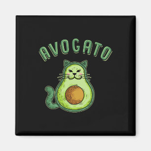Avogato - Funny Cinco De Mayo Avocado Cat Magnet