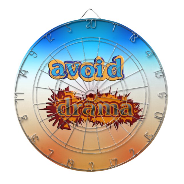 Avoid Drama Dartboard (Front)