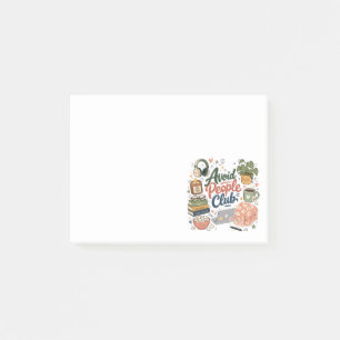 Avoid People Club Cozy Introvert Vibes Post-it Notes