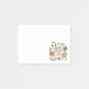 Avoid People Club Cozy Introvert Vibes Post-it Notes