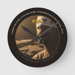 Avoidance Has Weight Book Quote Round Clock