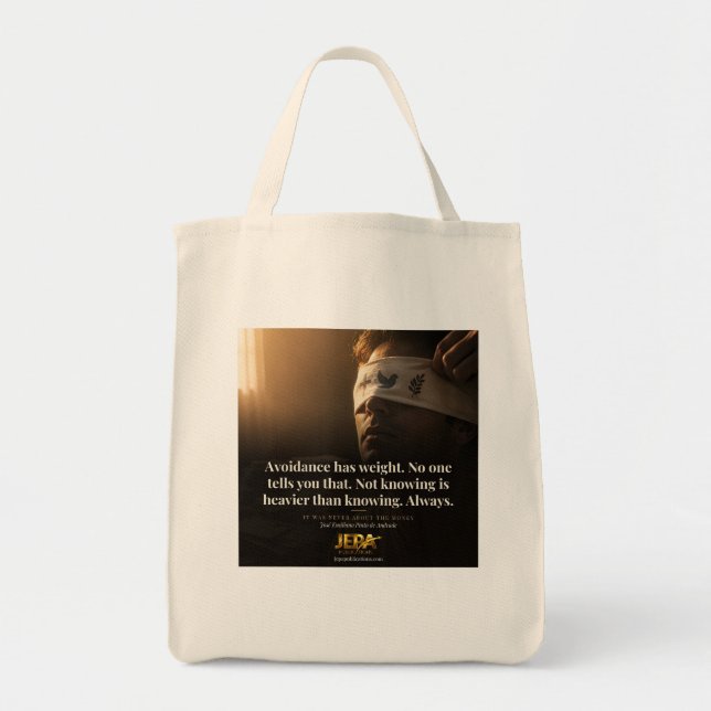 Avoidance Has Weight Book Quote Tote Bag (Front)