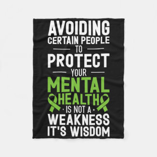 Avoiding Certain People To Protect Your Mental Hea Fleece Blanket