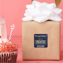 Avoir la ceinture de la vérité - Stickers Carrés