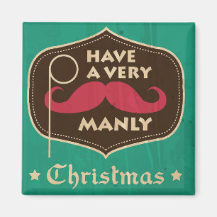 Avoir un aimant de Noël très masculin
