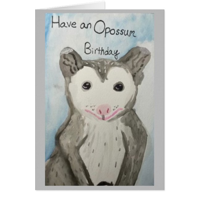 Avoir un anniversaire Opossum (Devant)