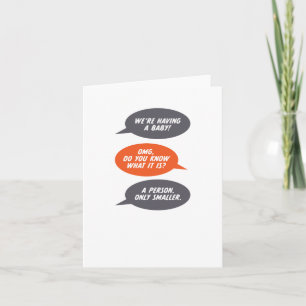 Avoir un bébé (petite personne) Faire-part