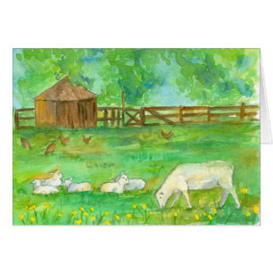 Avoir Une Bonne Journée Moutons Agneaux Poulets An