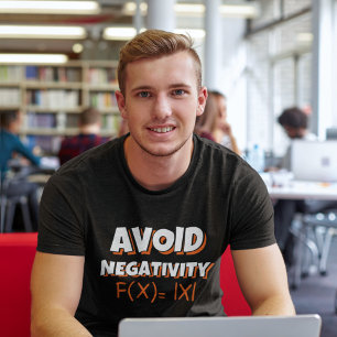 Avoit Negativity Funny Math T-Shirt