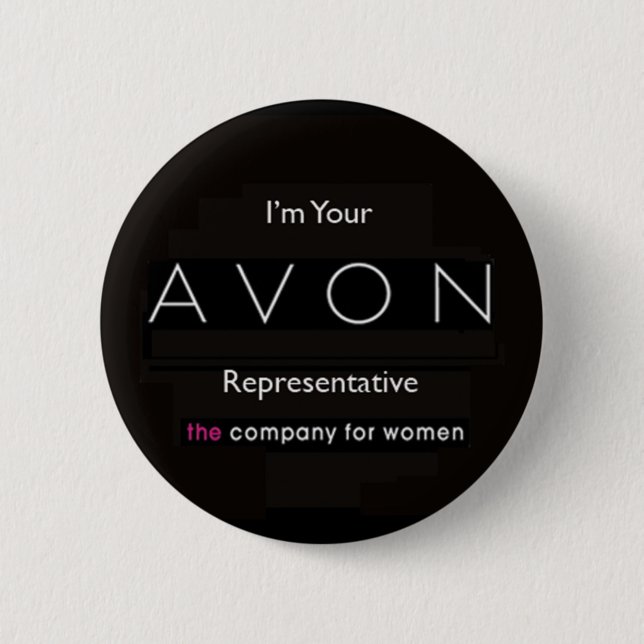 avon badge 2 inch round button (Front)