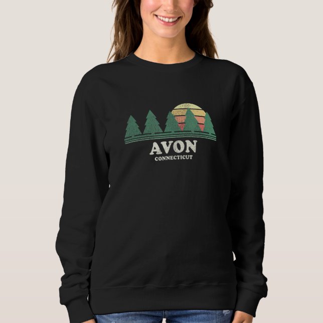 Avon Ct Vintage Throwback Tee Retro 70s Design (Front)