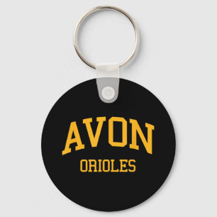 Avon High School Hs Avon In Retro Sports  Keychain