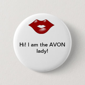 Avon Lady 2 2 Inch Round Button