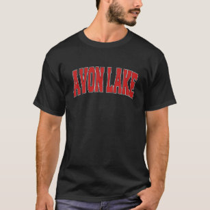 AVON LAKE OH OHIO Varsity Style USA Vintage Sports T-Shirt
