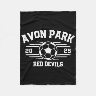 Avon Park Red Devils Soccer Byll 2025  Fleece Blanket