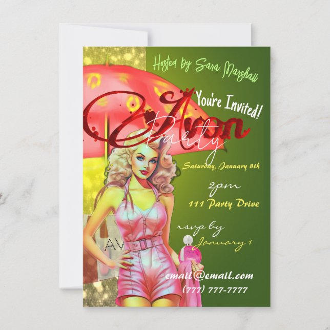 Avon Party Invitation  (Front)