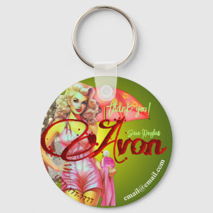 Avon Party Thank You Keychain