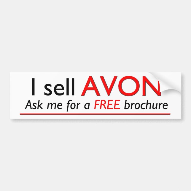 Avon Professional Advertising Bumper Sticker (Front)