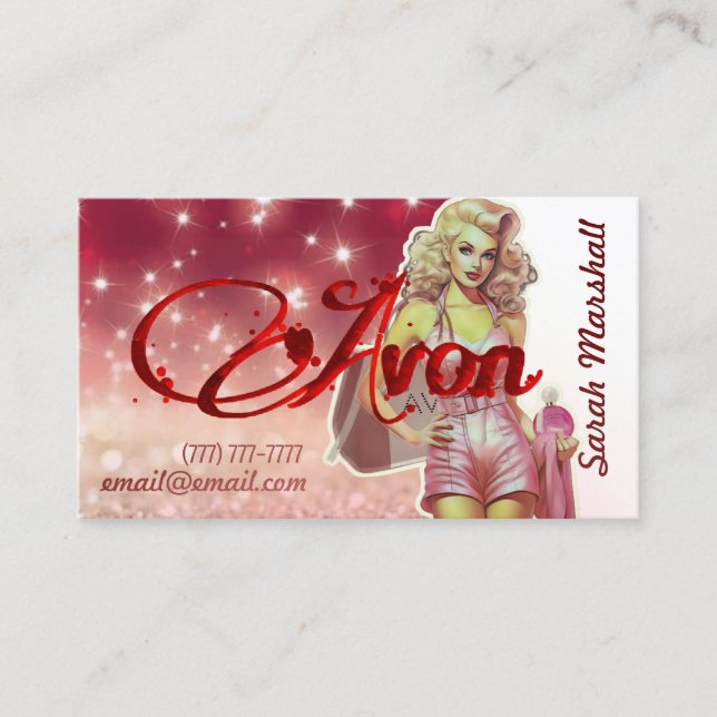 Avon Representative Business Card (Front)