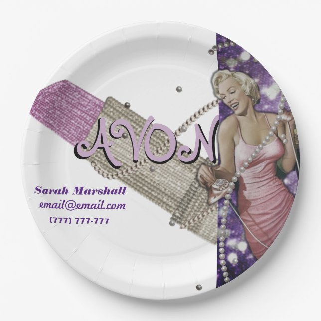 Avon Representative  Paper Plate (Front)