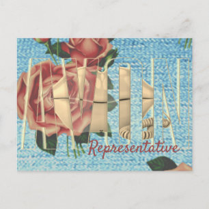 Avon Representative Postcard