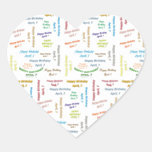 Avril 7 Anniversaire Sticker