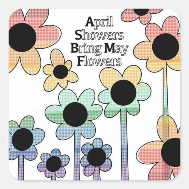 Avril Douches Apporter Sticker May Flowers (Devant)
