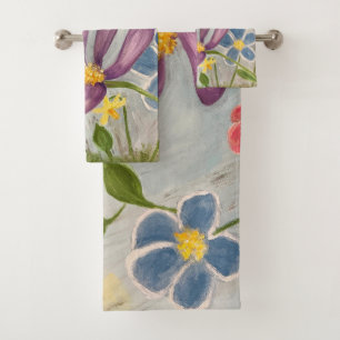 Avril Douches. Floral coloré, Abstrait