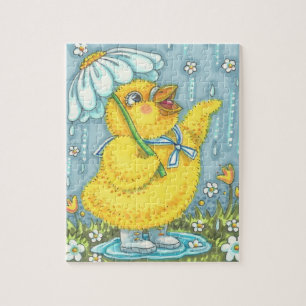 AVRIL DOUCHES POULET BÉBÉ, PRINTEMPS PÂQUES PUZZLE