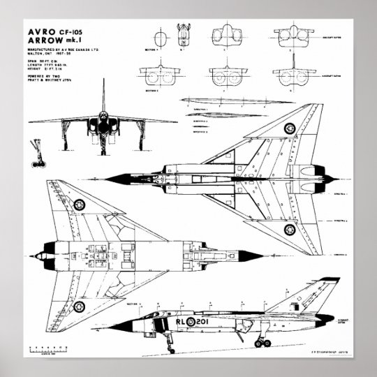 Avro Arrow Blueprints