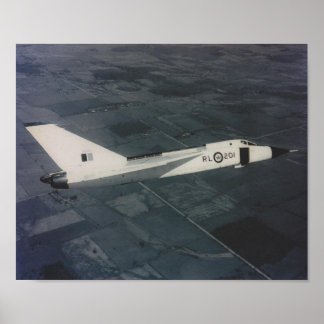 Avro Arrow- RL201 in Flight Poster