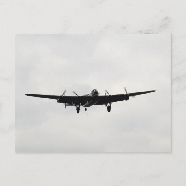 Avro Lancaster Heavy Bomber Postcard (Front)