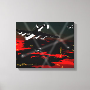 Avro Lancaster over the Reich Canvas Print