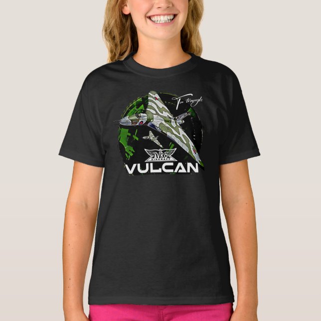 Avro Vulcan RAF Strategic Bomber Aircraft T-Shirt (Front)