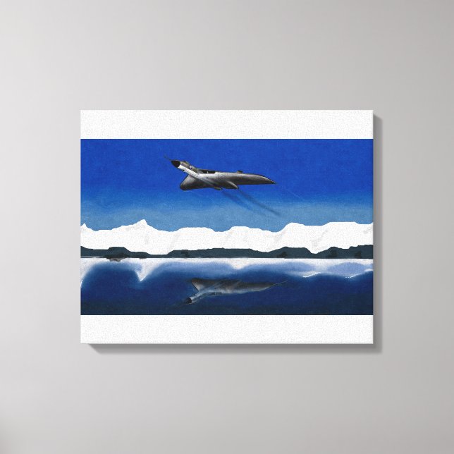 Avro Vulcan Reflected Power Canvas Print (Front)