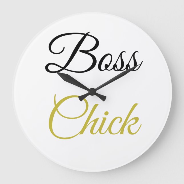 Avryl Fleur's Gold Black Pretty Font Horloge (Recto)