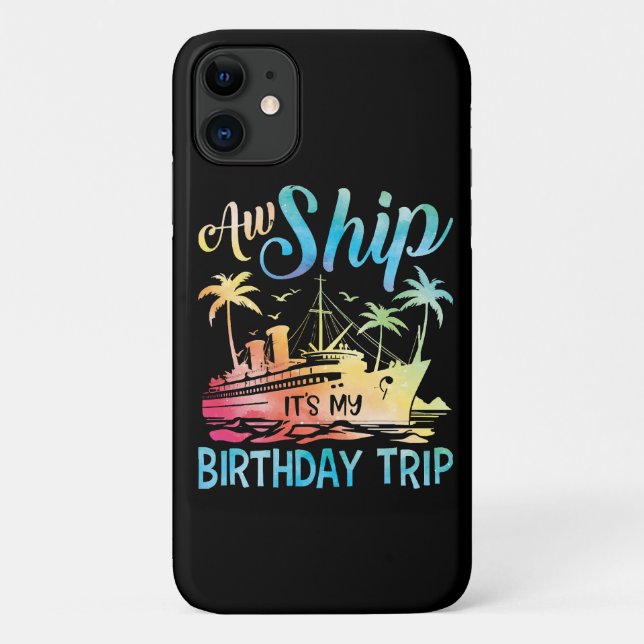 Aw Ship It's My Birthday Trip Case-Mate iPhone Case (Back)