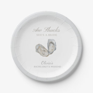 Aw shucks she’s a bride bachelorette paper plate
