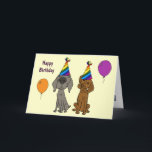 AW- Weimaraner and Pointer Birthday Card<br><div class="desc">Cute fun weimaraner and german shorthaired pointer birthday card says Happy Birthday outside and "hope you get something special" with dog biscuit cartoon inside.</div>