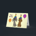 AW- Weimaraner and Pointer Birthday Card<br><div class="desc">Cute fun weimaraner and german shorthaired pointer birthday card says Happy Birthday outside and "hope you get something special" with dog biscuit cartoon inside.</div>