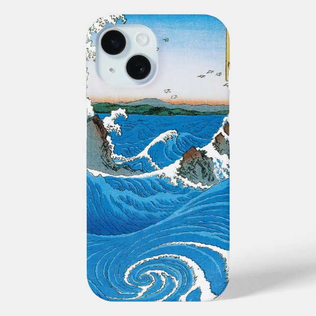 Awa Province, Naruto Whirlpools by Ando Hiroshige Case-Mate iPhone Case (Back)