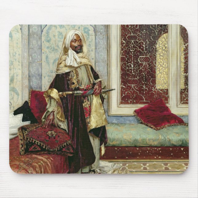 Awaiting an Audience (oil on panel) Mouse Pad (Front)