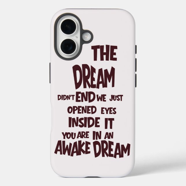 Awake Dream phone case  (Back)