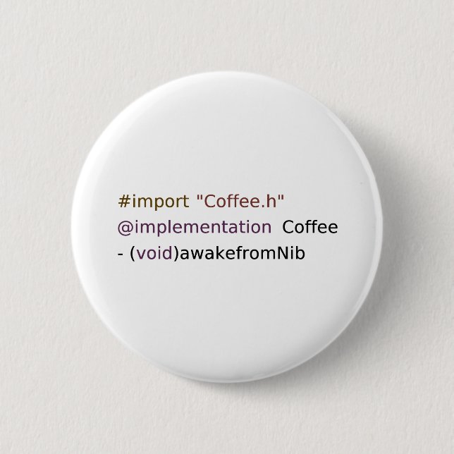 awakefromNib 2 Inch Round Button (Front)