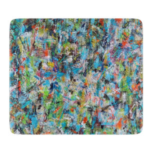 Awaken 6 x 7 Deco Glass Cutting Board